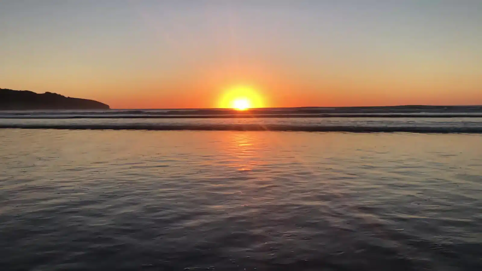 Sunset over the ocean - Northland New Zealand